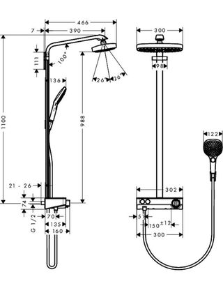 Ducha Hansgrohe Raindance 27126000