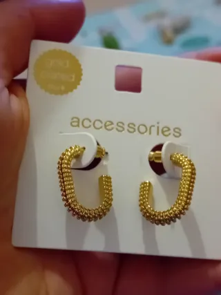 Pendientes mujer chapados en oro nuevos