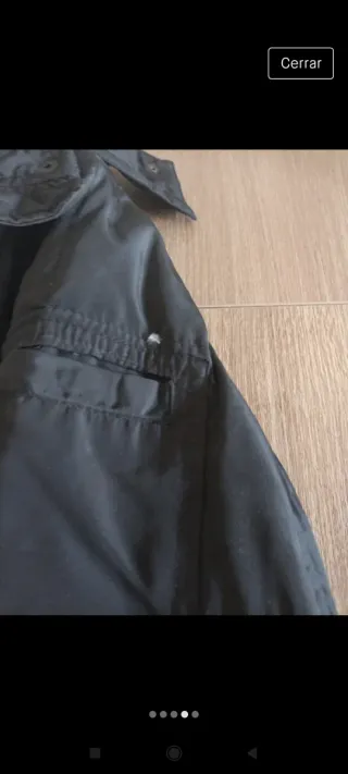 Anorak Zara Negro Plumas