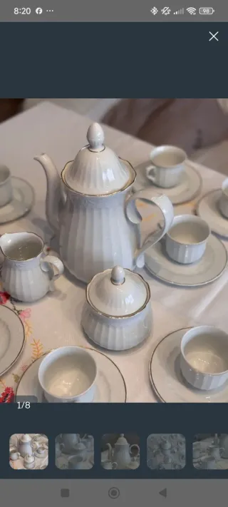 Juego de café Santa Clara porcelana