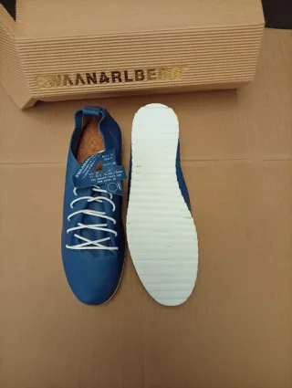 Zapatillas Swaanarlberg Piel Azul Talla 41
