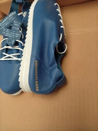 Zapatillas Swaanarlberg Piel Azul Talla 41