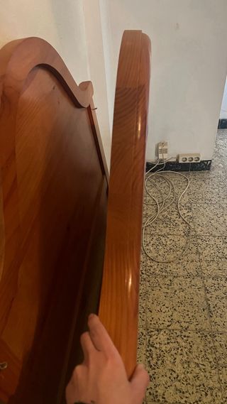 2 cabeceros madera cama 90cm