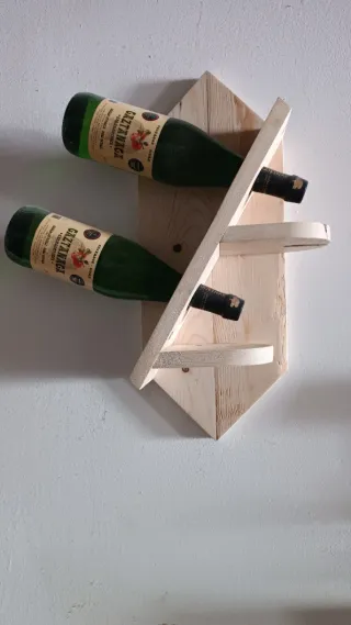 Botellero de madera