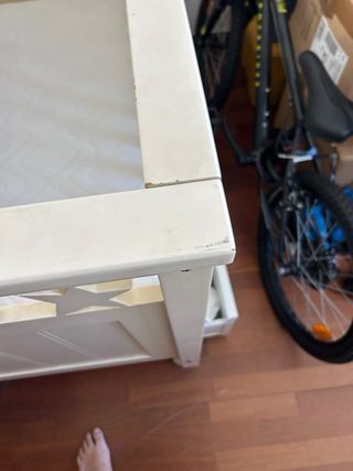 Cuna bebé 130x69 a conjunto con el cambiador