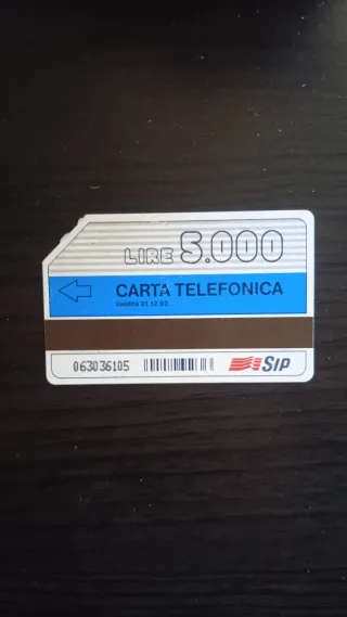 Carta Telefonica SIP Fasce Orarie