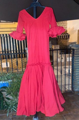 Traje de flamenca rojo