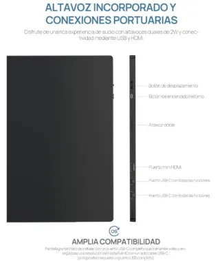 Monitor portatile ARZOPA S1 15.6 Full HD