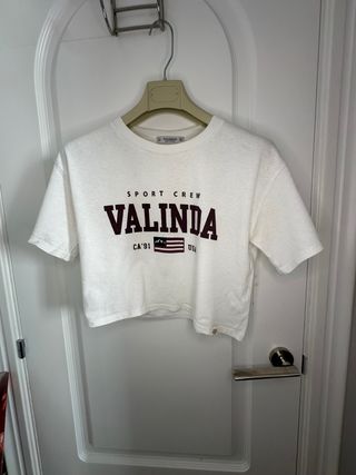 Camiseta Pull&Bear corta blanca