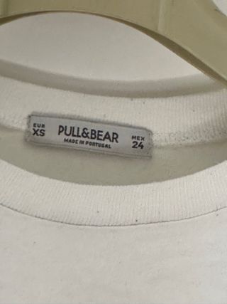 Camiseta Pull&Bear corta blanca