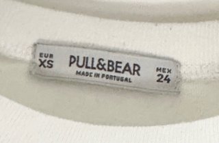 Crop top Pull&Bear blanco