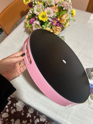 Vassoio decorativo floreale misure: 37x37