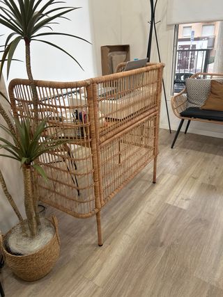 Escritorio FRYKSÅS Rattan y Madera