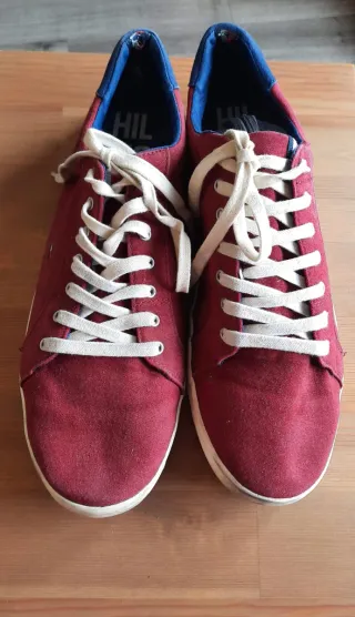 Zapatillas Tommy Hilfiger tela rojas