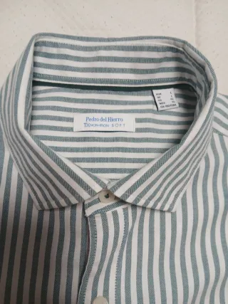 Camisa Rayas Verde y Blanca Pedro del Hierro
