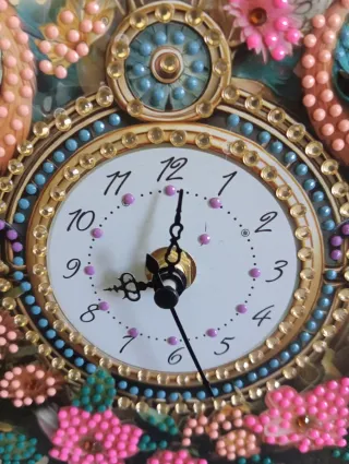 Orologio da tavolo Diamond Painting Uccelli