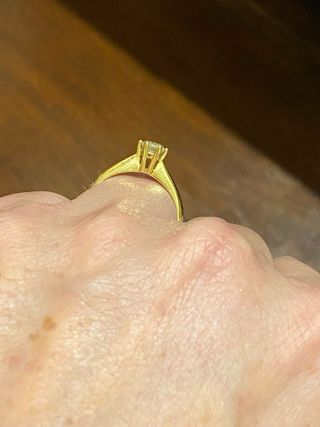 Anillo  compromiso diamante natural. SIN ESTRENAR