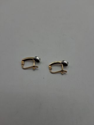 Pendientes combinados de oro 18k 1,76gr Ref G-171.