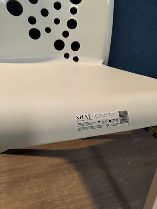 Juego 5 Sillas Jardín Cocktail Plástico Blanco