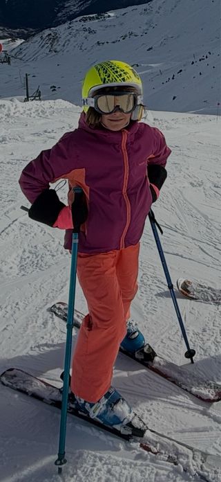 Mono de esquí infantil color coral 5-6 años