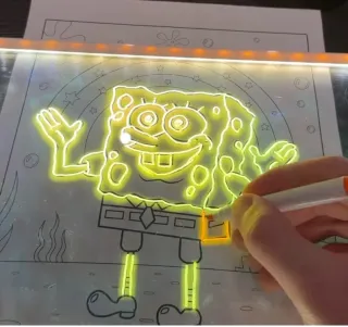 Tablero acrílico luminoso con Mensaje LED