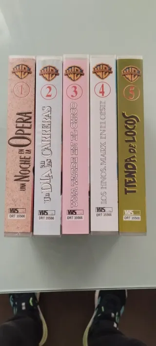 Colección 5 Películas VHS Hermanos Marx