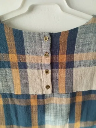 Blusa Zara cuadros manga larga