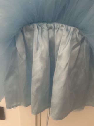 Vestito bambina azzurro con paillettes