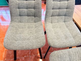 Sillas comedor tapizadas (4 unidades) base metal