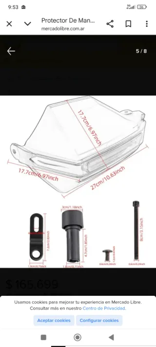 Par de protectores de manos para moto nuevos