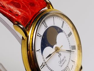 Orologio vintage con fasi lunari AM AMOR 1978 30mm