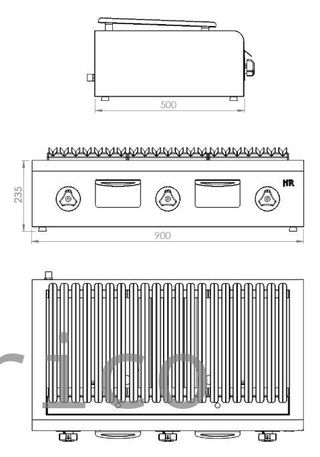 Barbacoa Gas Serie 500 - B900