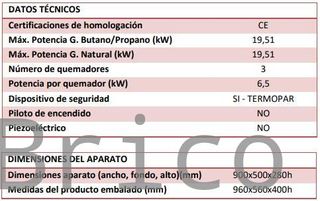 Barbacoa Gas Serie 500 - B900