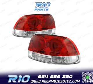 PILOTOS PARA HONDA CRX DEL SOL 92-97 ROJO BLANCO LOOK LEXUS