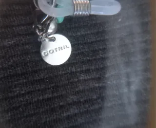 Catenina per occhiali perle rosa e turchesi