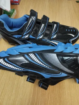 Zapatillas Ciclismo MTB Azul/Negro Talla 45