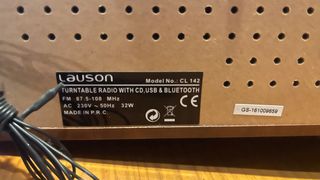 Tocadiscos Lauson C142 Madera