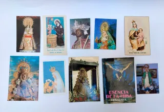 Estampas religiosas y librito de misa