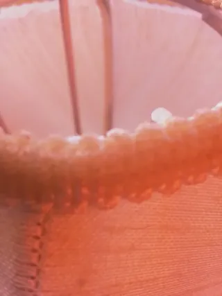 Paralume bianco con frange