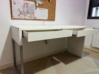 Escritorio Blanco Ikea Micke 142 x 50