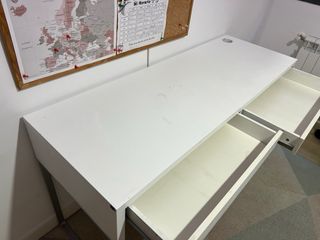 Escritorio Blanco Ikea Micke 142 x 50