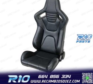 KIT ASIENTO BAQUET UNIVERSAL CUERO NEGRO ESTILO SPORTSTER