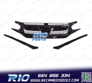 PARRILLA HONDA CIVIC TYPE R 16-20 NEGRO