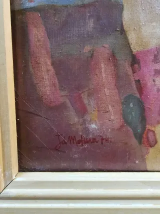 Óleo sobre lienzo firmado Joaquín de Molina 1974