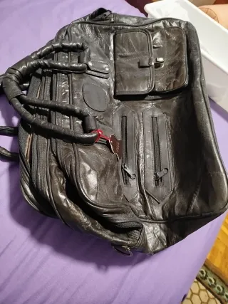 Maletín Diplomático Negro y Marrón de piel