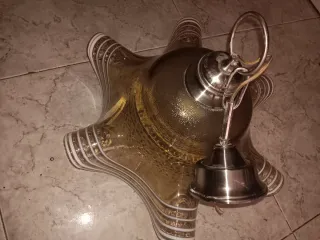 Lámpara Vintage Cristal y Metal