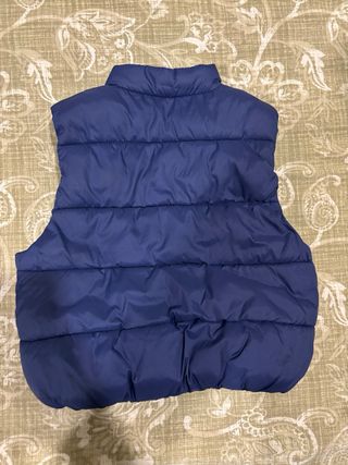 Chaleco acolchado azul bebé 18 meses