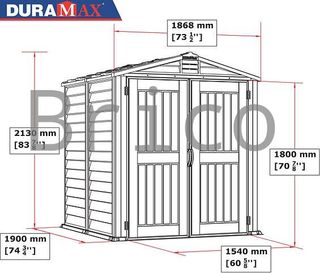 Caseta PVC Storemate Plus 190x186x213 cm - Duramax