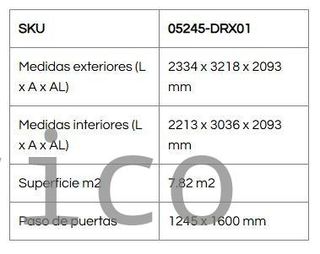 Caseta Metálica Top Hércules 233x321x209 cm - Duramax