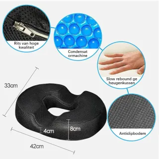 Cojín Ortopédico Negro